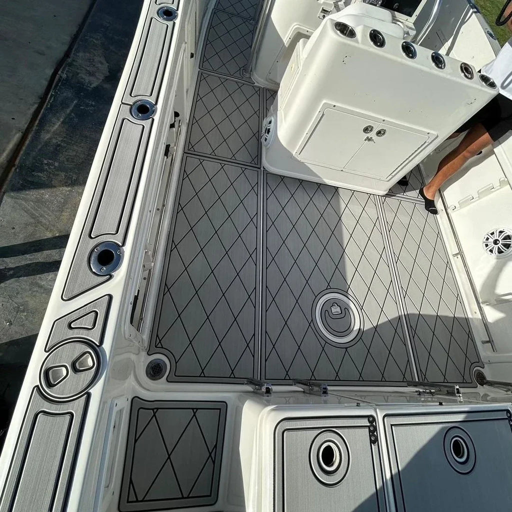 2400*600*6mm Thick Diamonds EVA Foam Flooring Pad Kayak Self-adhesive Non-slip Decking Sheet Mat Seadoo Marine Boat Accessories