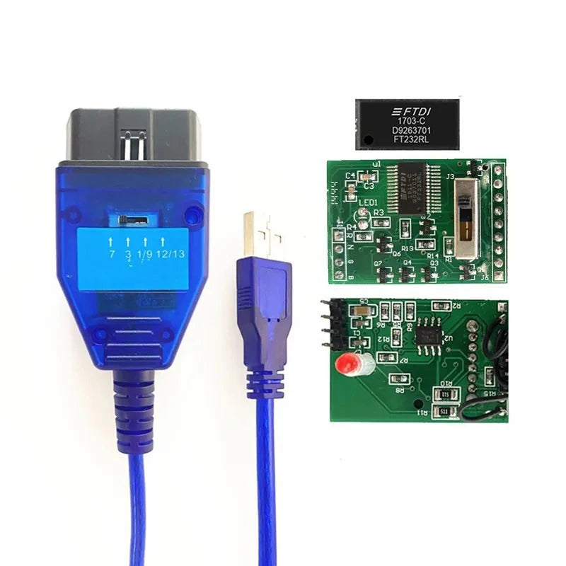FT232RL VAG409.1 OBD2 Diagnostic Cable – VAG KKL 409.1 for VW Audi Seat Skoda (USB Chip Tuning & ECU Programming)