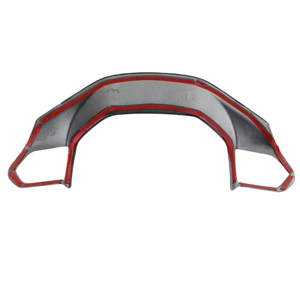 For Peugeot 208 E208 2020-2024 ABS Carbon Fiber Steering Wheel Cover Trim Sticker Decoration Auto Interior Accessory