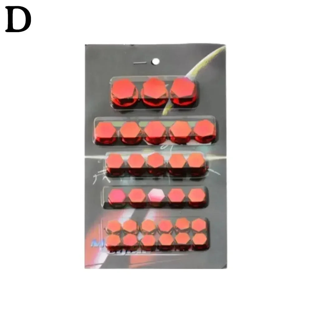 New 30Pc for Motorcycle Modification Accessories Motorcycle Screw Nut Bolt Cap Covers Decorative Styling P Head Screw Cap