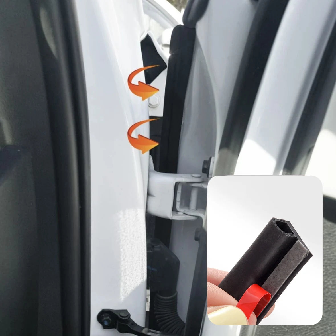 Universal Car A-pillar Sealing Strip Sound Insulation Waterproof Dustproof Rubber Seal For Car Door Accessories