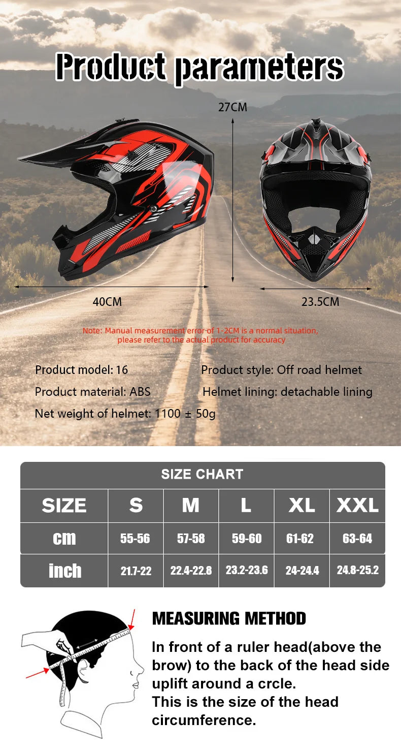 VGV Offroad hjelm
