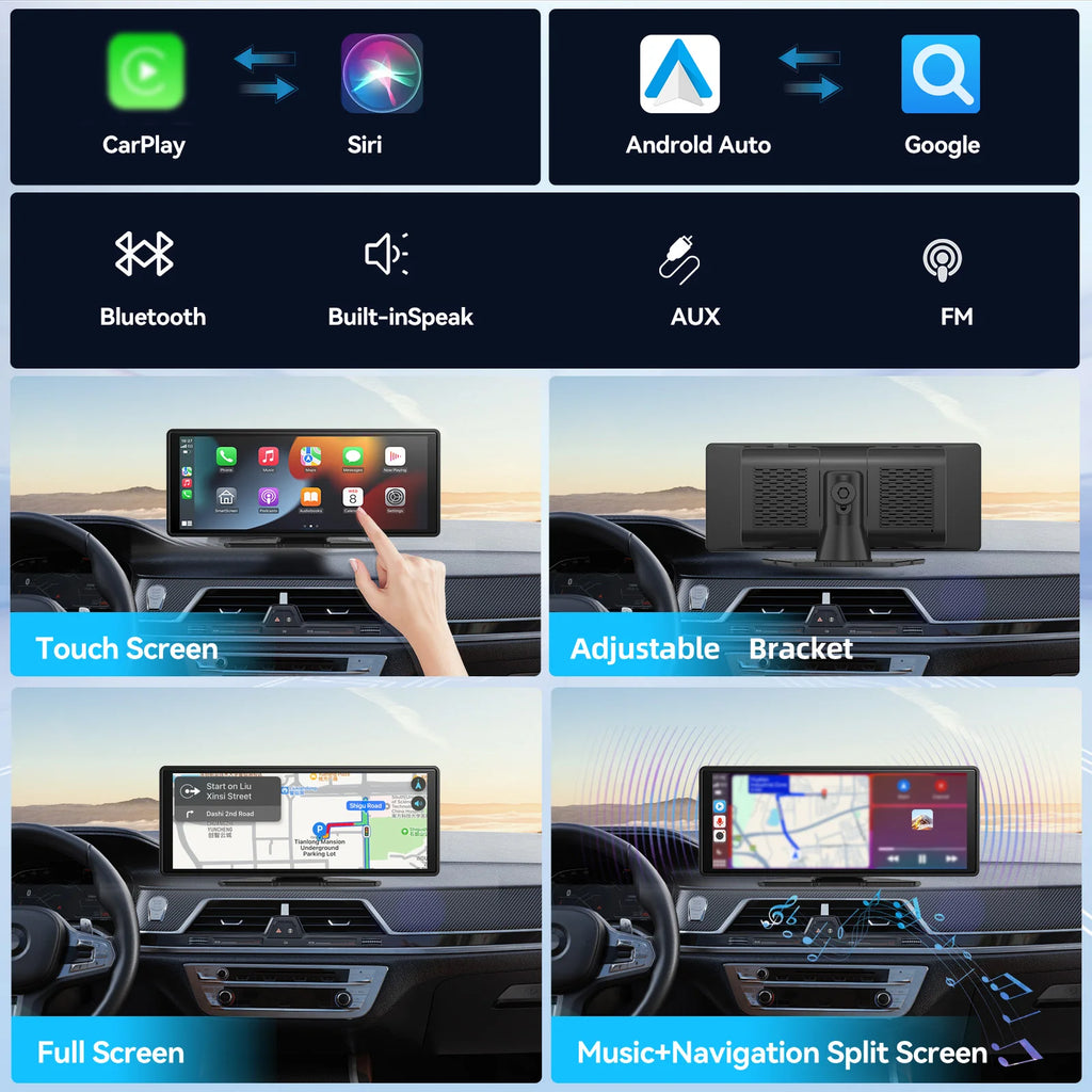 Carplay skjerm stor